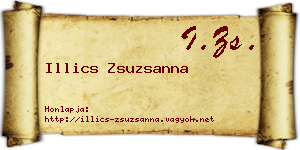 Illics Zsuzsanna névjegykártya